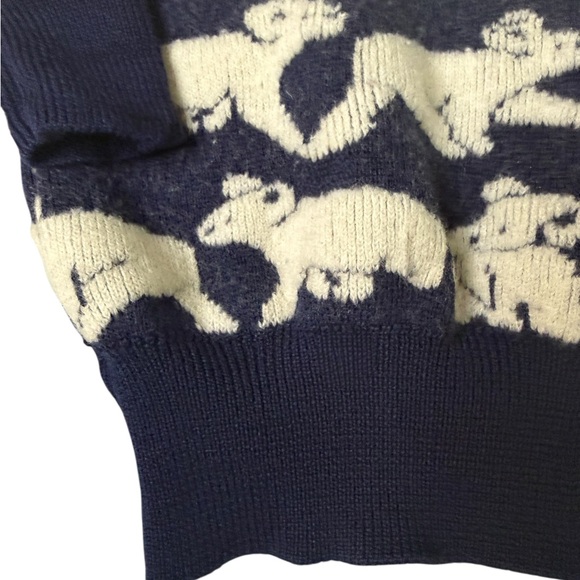 Vintage Koala Bear Hysport Pure New Wool Down under Size 14 Tight Knit Sweater - Picture 3 of 6